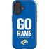 NFL Los Angeles Rams Team Motto iPhone 16 Impact Case